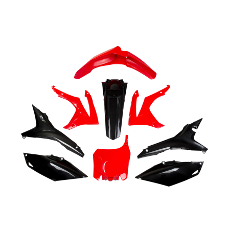 Kit Plastiche Polisport Rosso-Nero - Honda CRF 250R 2014-2017