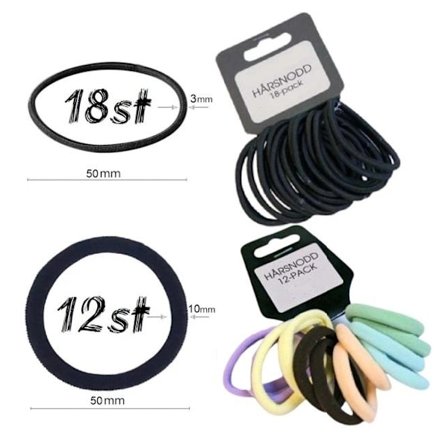 HÅRSNODD 30ST UTAN METALL .