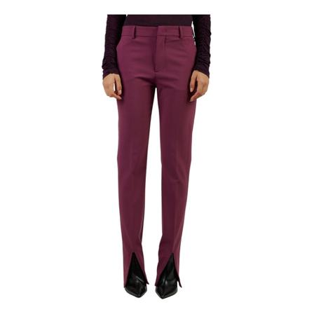 Dondup, Straight Trousers Rood, Dames, Maat:S