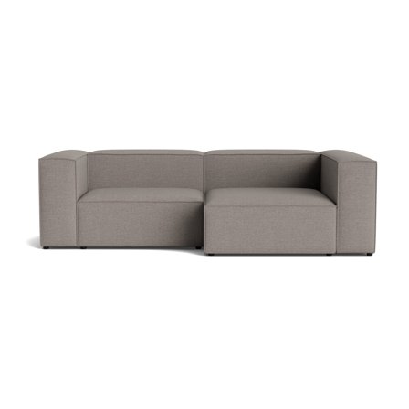 Lissabon Chaiselongue-Sofa, rechts | 260cm in Danubio Hellgrau, modernes Design, einfarbig, hochwertige Polsterung & hoher Sitzkomfort