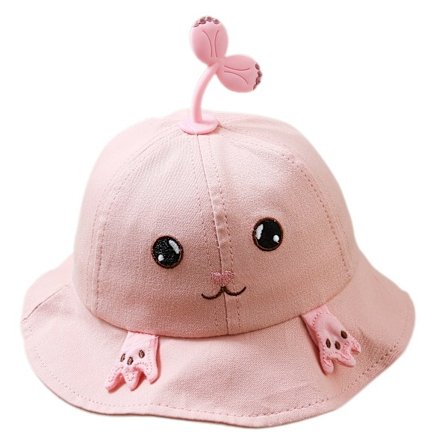 Barnmössa i tecknad film, söt för pojkar och flickor, vår och sommar