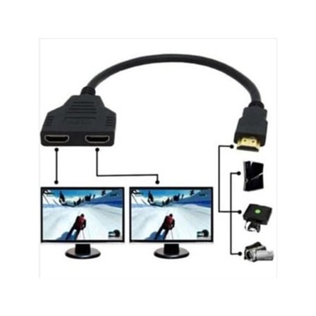 HDMI till Dubbel HDMI Adapter