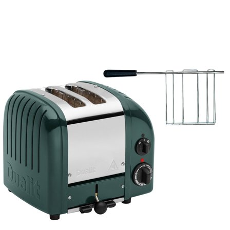 Dualit Klassinen leivänpaahdin + paahtoritilä, tummanvihreä