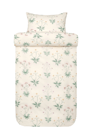 Høie of Scandinavia Oda bomull bäddset 150x210 cm Sovrum Unisex Vit 150x210/50x60