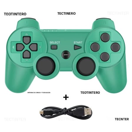 Vihreä langaton Bluetooth-peliohjain PC:lle, yhteensopiva SONY PS3 -peliohjaimen joystick-lisävarusteiden kanssa PlayStation 3:lle