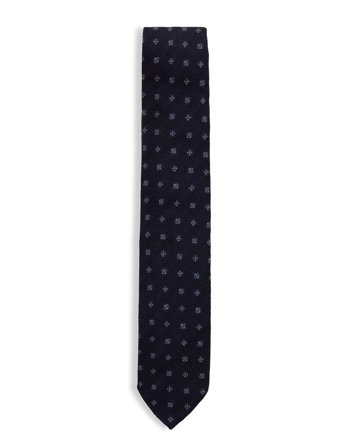 Oscar Jacobson Tie - Navy - ONE SIZE