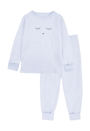 Livly 2-Piece Set - Sleeping Cutie Sovkläder & morgonrockar Unisex Blå 110