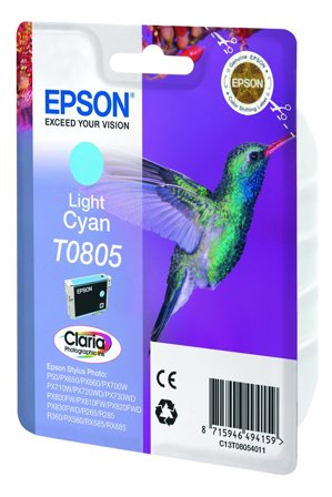 Epson T0805 - lys cyan - original - blekkpatron