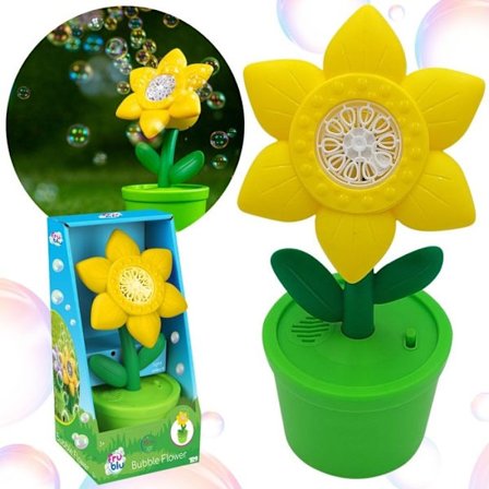 Boblemaskin, såpeblomst + 80 ml væske, LED-lys