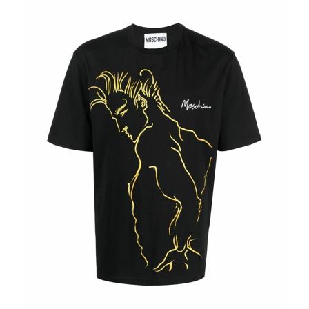 Moschino T-Shirts Sort, Herre
