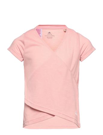 Aeroready Yoga Training Tee Pink Adidas Performance