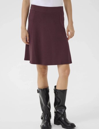 Kaffe Kajolen Jersey Skirt - Red - XL