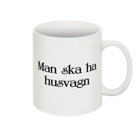 Mugg - Man ska ha husvagn