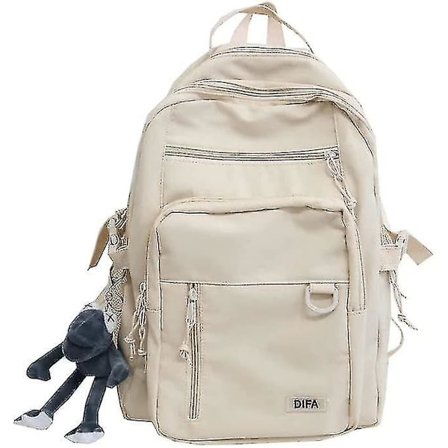 Kaksitasoinen vedenkestävä monitaskullinen koululaukku Unisex College -koululaukku