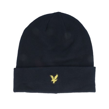 Lyle & Scott - Blue - cuff - Beanie - Basic Beanie Dark Navy Cuff - Hatstore