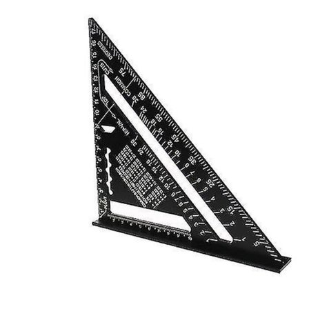 Trekantlinjal Vinkelmåler Metrisk/Imperial Kvadrat