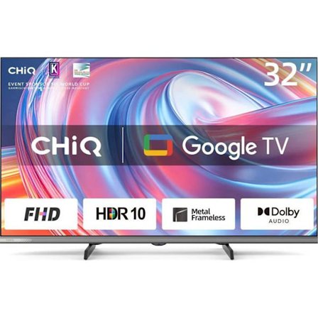 LED-TV 32" - CHIQ - L32FM9V - FHD - Google TV - Svart