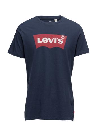 Graphic Setin Neck Hm Graphic Tops T-shirts Short-sleeved Navy LEVI ́S Men