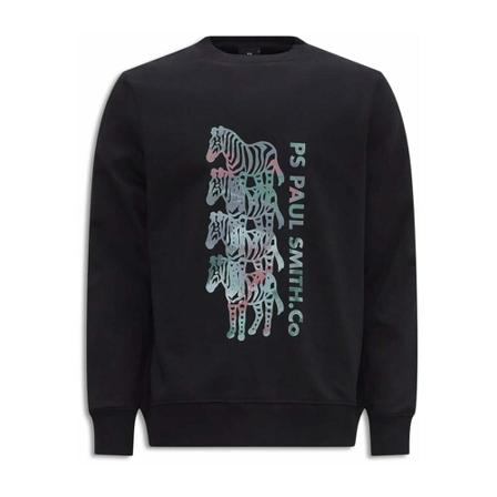 PS By Paul Smith Sweatshirt Quadruple Zebra Sort, Herre Sweatshirts