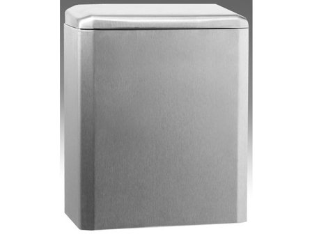 KATRIN Sanitetspåshållare borstat rostfritt stål, silver - Lyreco - Städ och hygien - Påsar och säckar - Sanitetspåsar och hållare