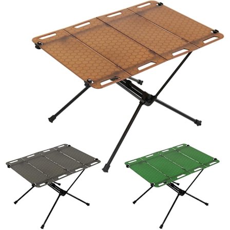 Picknickbord i aluminium, hopfällbart utomhusbord, mångsidigt bord för grillning i trädgården, hopfällbart bord för camping, S