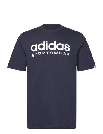 Spw Tee Sport T-shirts Short-sleeved Navy Adidas Sportswear