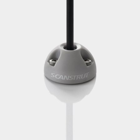 Kabeldurchführung Scanstrut DS6-P Vertical Cable Seal, Kunststoff, für Kabel Ø2 - 6 mm, max Anschluss Ø6 mm, grau - Boot