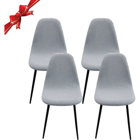 Skandinavisk Stretch Stolseter 4-pak Moderne Spisestuestoltrekk