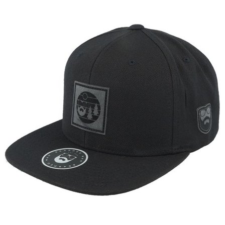 Bearded Man - Svart snapback Keps - Charcoal Sunset Logo Patch Black Snapback @ Hatstore