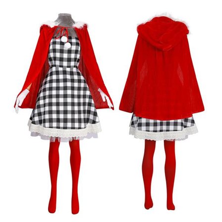 Jul Cindy Klänningar Halloween Juldräkter Kappa Cosplay Hur Grinchen Stal Julen / Endast Kostym