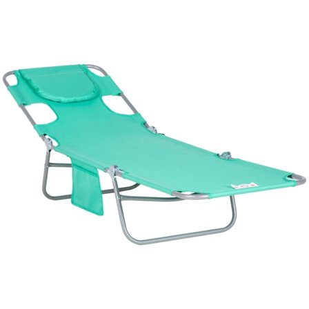 Rootz Garden Makaavan kannen tuoli - hieronta Lounger - taitettava aurinkopentu - pehmustettu kasvojen aukko - 185 cm x 55cm x 29 cm