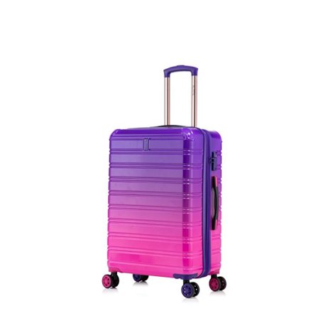 Keskikokoinen matkalaukku 65cm | viikonloppumatkalaukku | polykarbonaattimatkalaukku | integroitu TSA-lukko | violetti