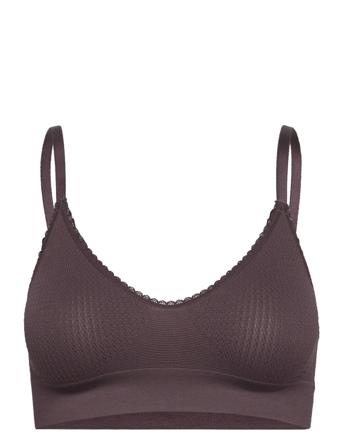 Lucia Bra Top Rice Lingerie Bras & Tops Soft Bras Tank Top Bras Brun Missya*Betinget Tilbud