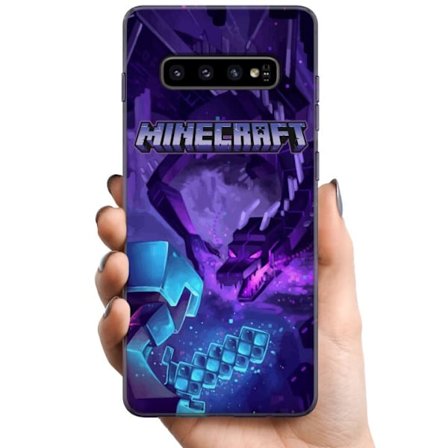 Kompatibelt Mobilskal till Samsung Samsung Galaxy S10+ Minecraft