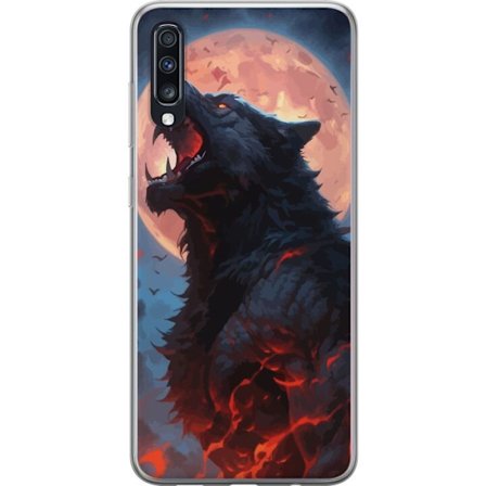 Mobilskal till Samsung Galaxy A70 med Ylande varg