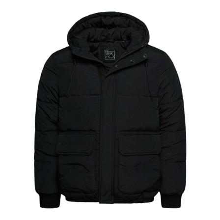Superdry, Down Jackets Zwart, Heren, Maat:XL
