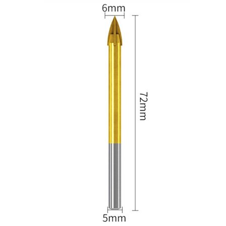 Borrkrona Hårdmetallbit 6MMROUND-2 ROUND-2