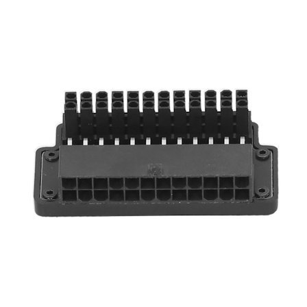 ATX 24 Pin 90 Graders Adapter Hun til Han Højre Vinkel LED Desktop PC Strømforsyning ABS Top Cover