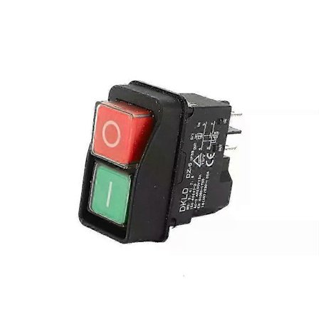 Vedenpitävä DZ6 painonappimagneettikytkin ylikuormitussuojalla tehosekoittimen käynnistimelle DKLD DZ-6 jalkaturvakytkimet [DB]