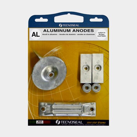 Kit de ánodo de aluminio Tecnoseal, para fueraborda, compatible con Honda 40 y 50C hp