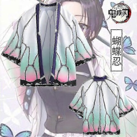 Anime Kimono Haori Yukata Cosplay Kappe Kompatibel med Demon Slayer Fans