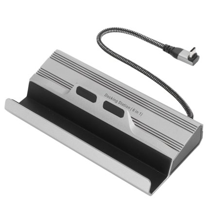Type C M Docking Station 6 i 1 PD Strømforsyning USB 3.0 RJ45 HD Multimedia Interface 2.0 Dock til Steam Deck V258