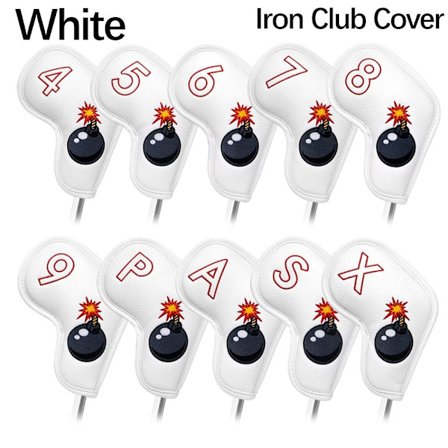 Golf Club Head Cover Golf Wood Cover VIT JÄRN CLUB COVER JÄRN