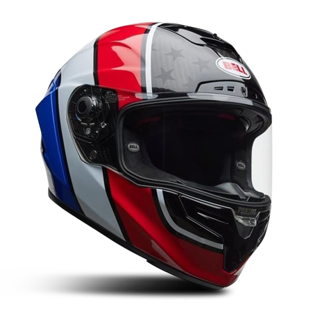 Helhjelm Bell Race Star Flex DLX Orion Rød/Blå M