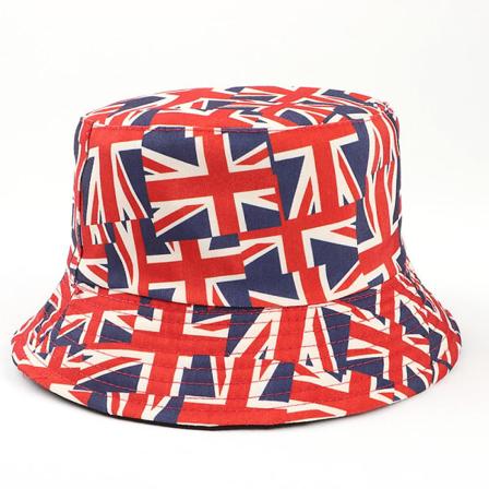 Union Jack Flagg Storbritannia Flagg Bøttehatter Utendørs Fiskerhatt for Unisex Charles III Kroningsdekorasjoner Nasjonaldag Spesialbegivenhet [LGL] B