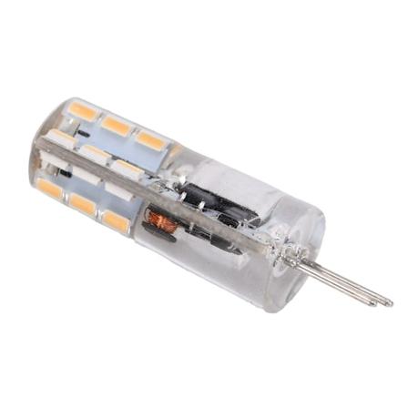 G4 24LED lyspære 2W 200LM Bi Pin lys ikke-dimbar for lysekrone AC DC 12V (varm hvit 2700K-3100K)