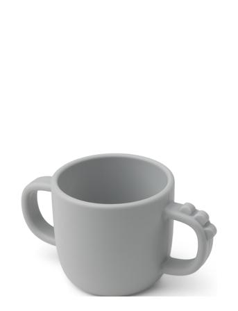 Peekaboo 2-Handle Cup Croco Home Meal Time Cups & Mugs Cups Grå D By Deer*Betinget Tilbud