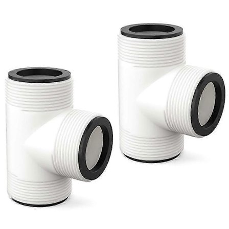 2 st 1,5 tum Poolslanganslutning Kolvventiler För Poolslang Ovan Jord -t-splitter För Poolslang