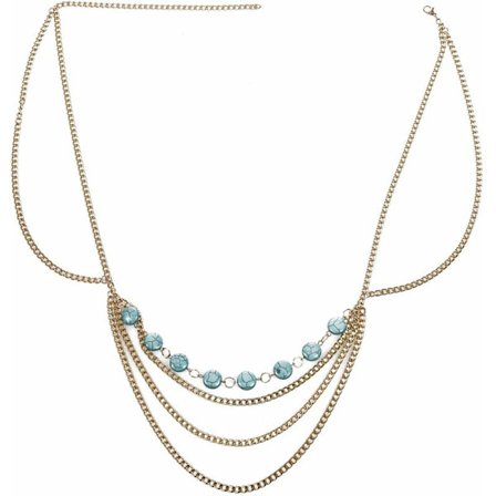 Midjekjede Kroppskjede Arrangør Sexy Lagdelt Kroppskjede Gull