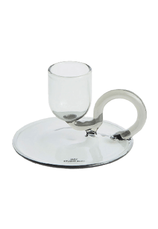 HAY Tiny Candleholder Curved Dekoration Grå Ø7 x H5